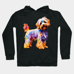 Rainbow Yorkipoo Impressionism Hoodie